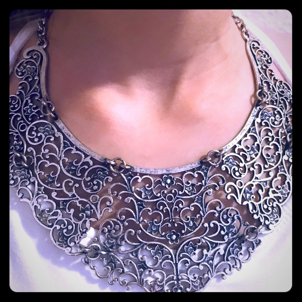 Five Piece Hinged Statement Necklace